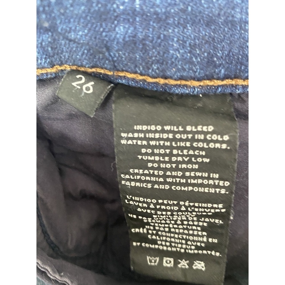J Brand Selena Bootcut Crop Raw Hem Denim Blue Indigo Jeans Size 26 - Picture 4 of 5